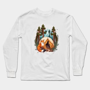 fox at night Long Sleeve T-Shirt